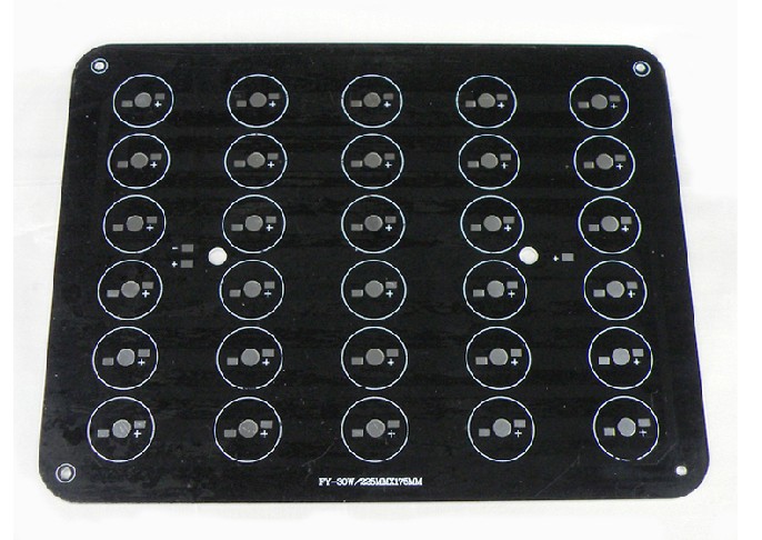 (image for) 30W 225x175mm LED High Power Rectangular Aluminum Plate 30 Series Connections